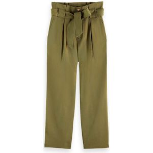 Scotch & Soda Daisy Straight Leg Paperbag Fit Hoge Taille Broek