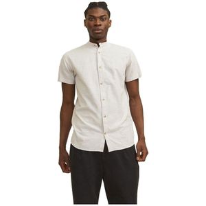 Jack & Jones Summer Band Linen Overhemd Met Korte Mouwen