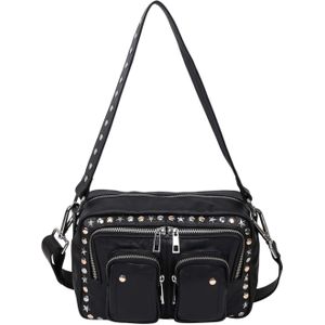 Ellie Studs Silky Black-Schoudertas