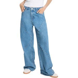 Embellished Denim Broek