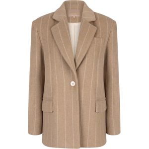 Sadie Oversized Beige Blazer