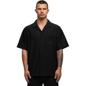 Original Pleat Set Buttoned Shirt Black