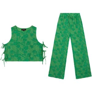 Shoulderless Gabrille + Wide Leg Broek Mara