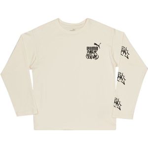 Puma Essentials+ Mid 90s Unisex T-Shirts - Weiß - Größe: 128 CM - Baumwoll-Jersey - Foot Locker