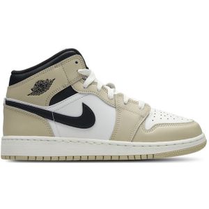 Jordan Aj1 Mid Unisex Schuhe - Weiß - Größe: 40 - Leder - Foot Locker