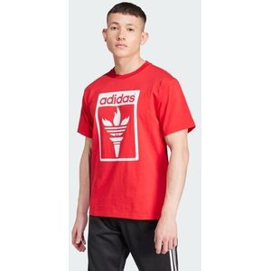 Adidas Trefoil Herren T-Shirts - Rot - Größe: L - Baumwoll-Jersey - Foot Locker