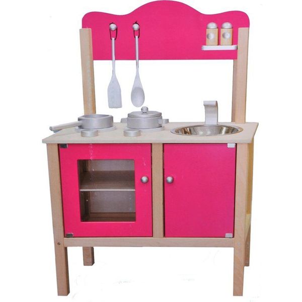 Roze houten keukentje aardbei - speelgoed online kopen | De laagste prijs!  | beslist.nl