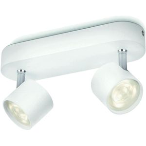 Philips Myliving Star - Plafondlamp - 2 lichts - LED - Wit