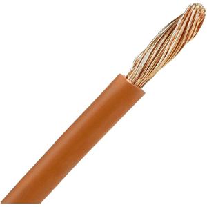 General Cavi Montagedraad VDS 2.5 mm2 H07V-K bruin per rol 100 meter