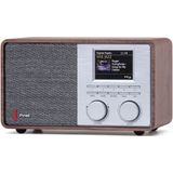 Pinell Supersound 201W Tafelradio DAB  Internetradio BT Streaming - Walnoot - Showroommodel