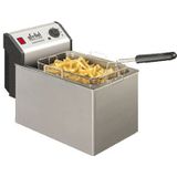 Fritel Profi 4605 - friteuse - 8 l - 150 °C - 190 °C - een/een - Friteuse - Zilver