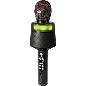 N-GEAR Star Mic - Bluetooth Karaoke Microfoon voor Kinderen - met Speaker &amp; Verlichting - Draadloos - Space Grey