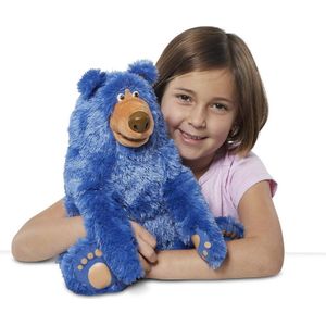 Jonotoys Knuffelbeer Wonderpark Junior 35 Cm Blauw Pluche