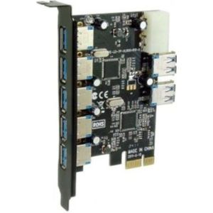 Sedna - SE-PCIE-USB3-07 - Controlekaart - PCIe 7-poorts USB 3.0 - Tot 5,0 Gbit/s