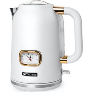 MS-030W - Muse elektrische waterkoker, 1,7 L, wit/messing