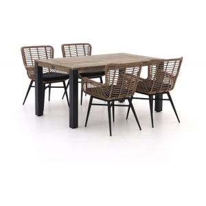 Intenso Asti/ROUGH-S 160cm dining tuinset 5-delig