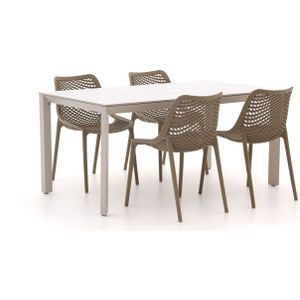 Forza Ripi/Sestino 160cm dining tuinset 5-delig stapelbaar