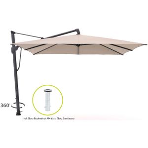 Glatz Sombrano S+ Easy zweefparasol 350x350cm