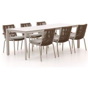Bellagio Caronia/Sestino 220cm dining tuinset 7-delig stapelbaar