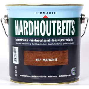 Hermadix hardhoutbeits, transparant, nr. 467 mahonie, blik 2,5 liter