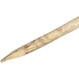 Kastanje geschilde palen - nagenoeg schorsvrij - kopmaat Ø 8 / 10 cm - lengte 150 cm