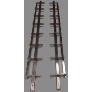 Shutter Framewerk - 2 Stuks - RVS Kleur - Draaibare Lamellen
