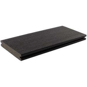 Fiberdeck composiet vlonderplanken Vintage Graphite, breedte: 21cm, per plank van 400 cm