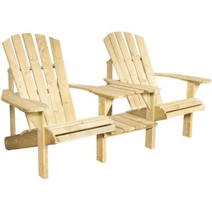 Canadian double relax  tete-a-tete tuinbank, afm. ca 192,5 x 96 x 98 cm, geimpregneerd grenen