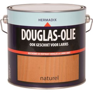 Hermadix douglas olie, transparant, naturel, blik  2,5 liter