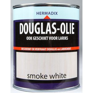 Hermadix douglas olie, transparant, smoke white, blik 0,75 liter