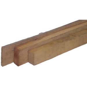 Robinia balk - ruw - afm. 5,0 x 15,0 cm - lengte 200 cm