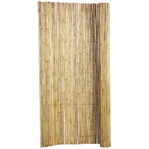 Bamboe tuinscherm op rol, afm. 180 x 100 cm, blank
