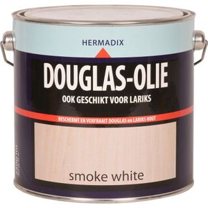 Hermadix douglas olie, transparant, smoke white, blik 2,5 liter