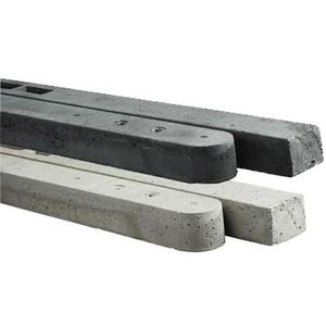 beton tussenpaal/eindpaal 10x10 x 180 cm, ruw, antraciet