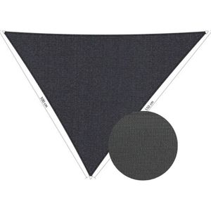 Shadow schaduwdoek, ongelijkzijdige driehoek, afmeting 5 x 5,5 x 6 m - duocolor carbon black/grey