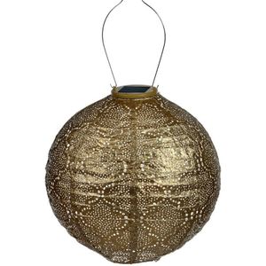 LUMIZ ronde lampion, Bazaar, op zonne-energie, diam. 30 cm. - goud