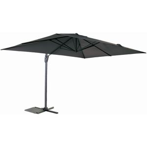 Zweefparasol Curacao, afm. 3 x 4 m, antraciet (licht beschadigd)