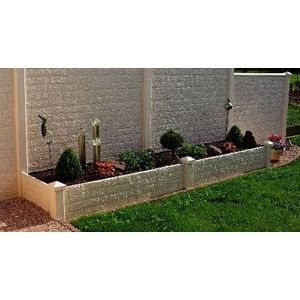 Beton hoekpaal 10x10x100, glad met diamantkop, wit