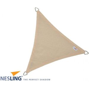 Nesling Coolfit schaduwdoek, driehoek, afmeting 3,6 x 3,6 x 3,6 m, gebroken wit