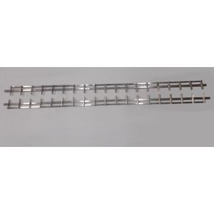 Shutter framewerk, 2 stuks  - 220 cm - rvs, rvs kleur
