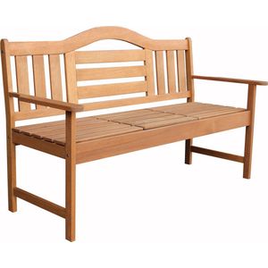 Tuinbank - Nevada - Natuurlijk Hout - 2-3 Zits - Met Opklapbaar Tafeltje