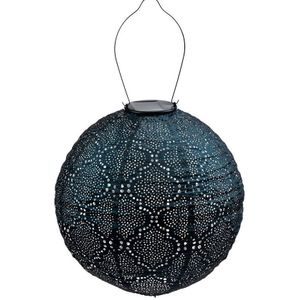 LUMIZ ronde lampion, Bazaar, op zonne-energie, diam. 30 cm. - blauw