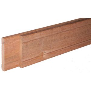 Hardhouten balk bangkirai - geschaafd - afm.  4,6 x 14,5 cm - lengte 460 cm