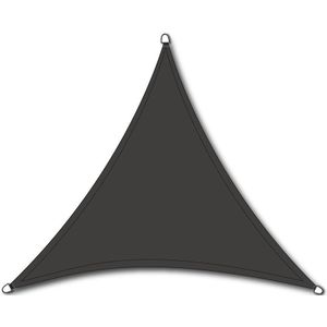 NC Outdoor schaduwdoek, driehoek, afm. 3,6 x 3,6 x 3,6 m, antraciet