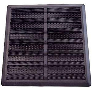 Shoe Brush Strong deurmat, afm. 40 x 40 cm, zwart