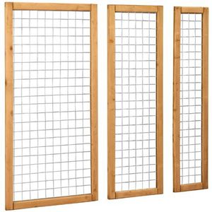 Eco - Betonijzertrellis - Groen - 90 x 180 cm - Maas 7,5 x 7,5 cm