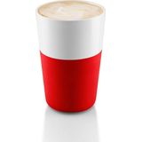Eva Solo Caffé latte mok, inhoud 360 ml, rood, per 2 st.