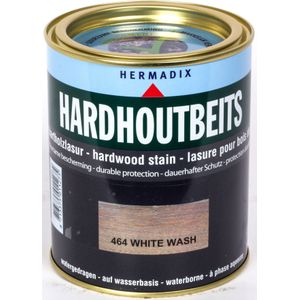 Hermadix hardhoutbeits, transparant, nr. 464 whitewash, blik 0,75 liter