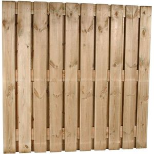 Tuinscherm, 22-planks, afm. 180 x 180 cm, geïmpregneerd grenen