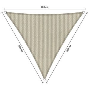 Shadow schaduwdoek, driehoek, afmeting 4 x 4 x 4 m - sahara sand